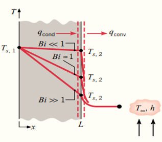 biot number effect on steady state plane wall