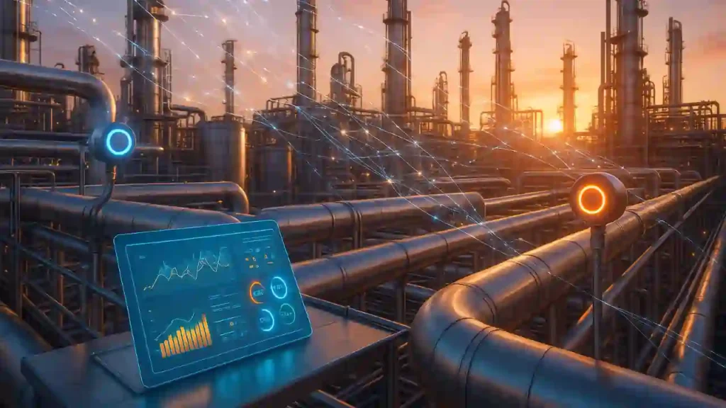 smart sensor and iot device for running chemical plants