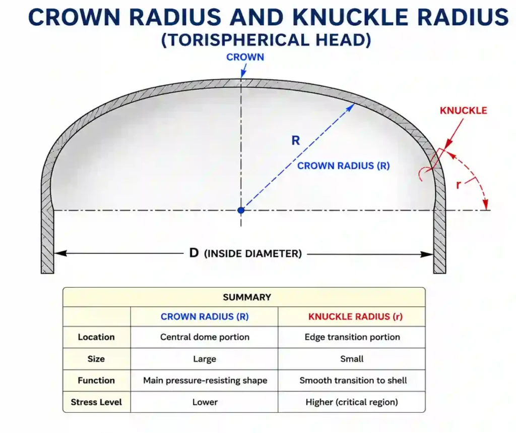 Crow Raduis and Knucle Radius
